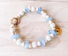 Load image into Gallery viewer, Capri blue & white