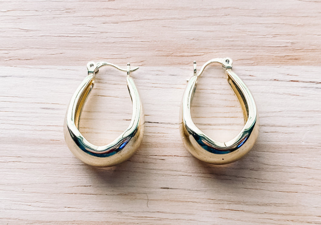 Lola gold filled hoops