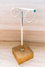 Load image into Gallery viewer, Gold twisted hoops
