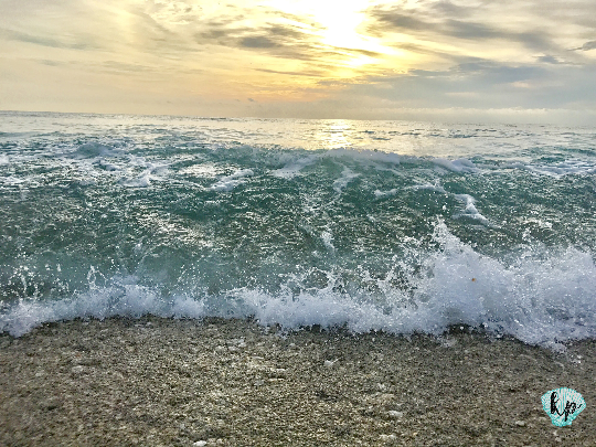 Sunrise Tideline Waves picture print